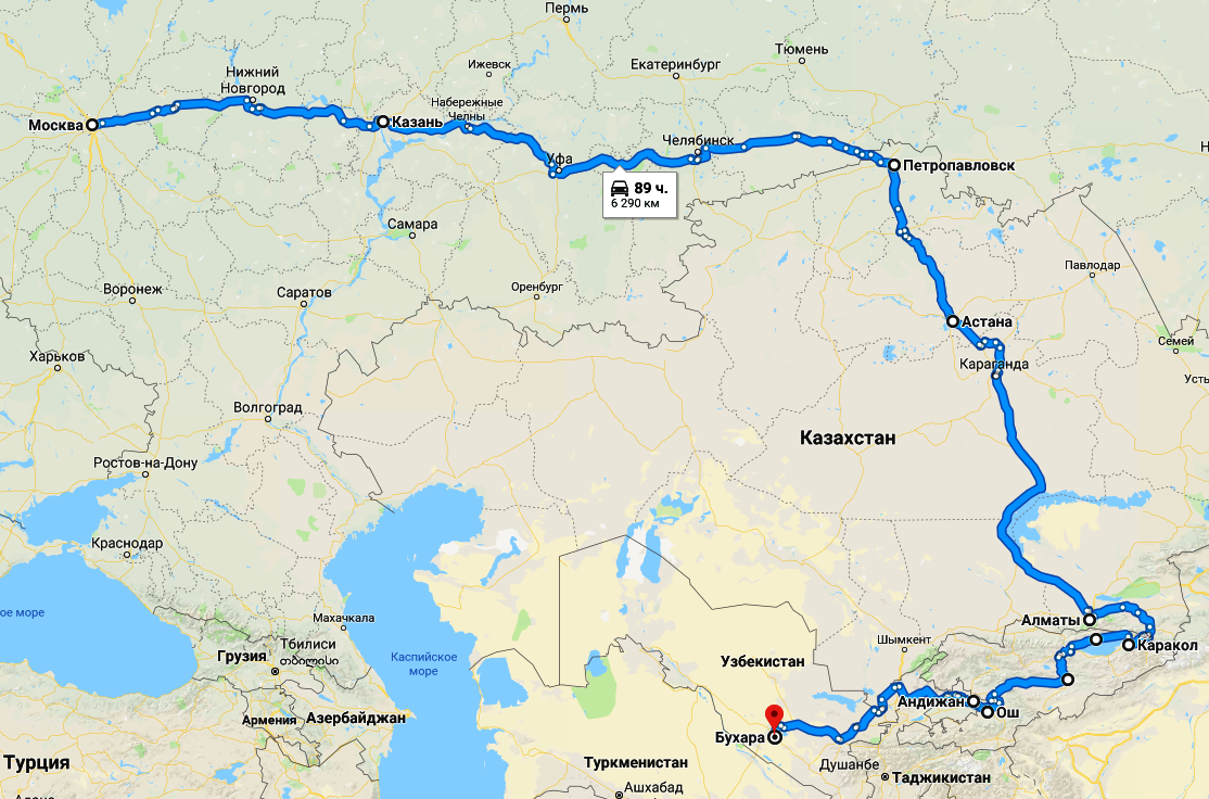 Карта маршрута автопробега_2018_1
